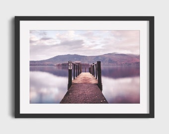 Lake District Print | Jetty at Hawes End | Derwentwater, Lake Distict, UK | Colour photographic print | Landscape photography wall art gift