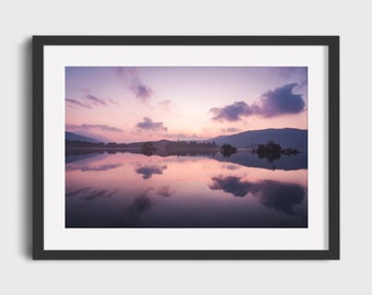 Lake District Print | Derwentwater at Dawn | Keswick, Lake Distict, UK | Colour photographic print | Landscape photography wall art gift