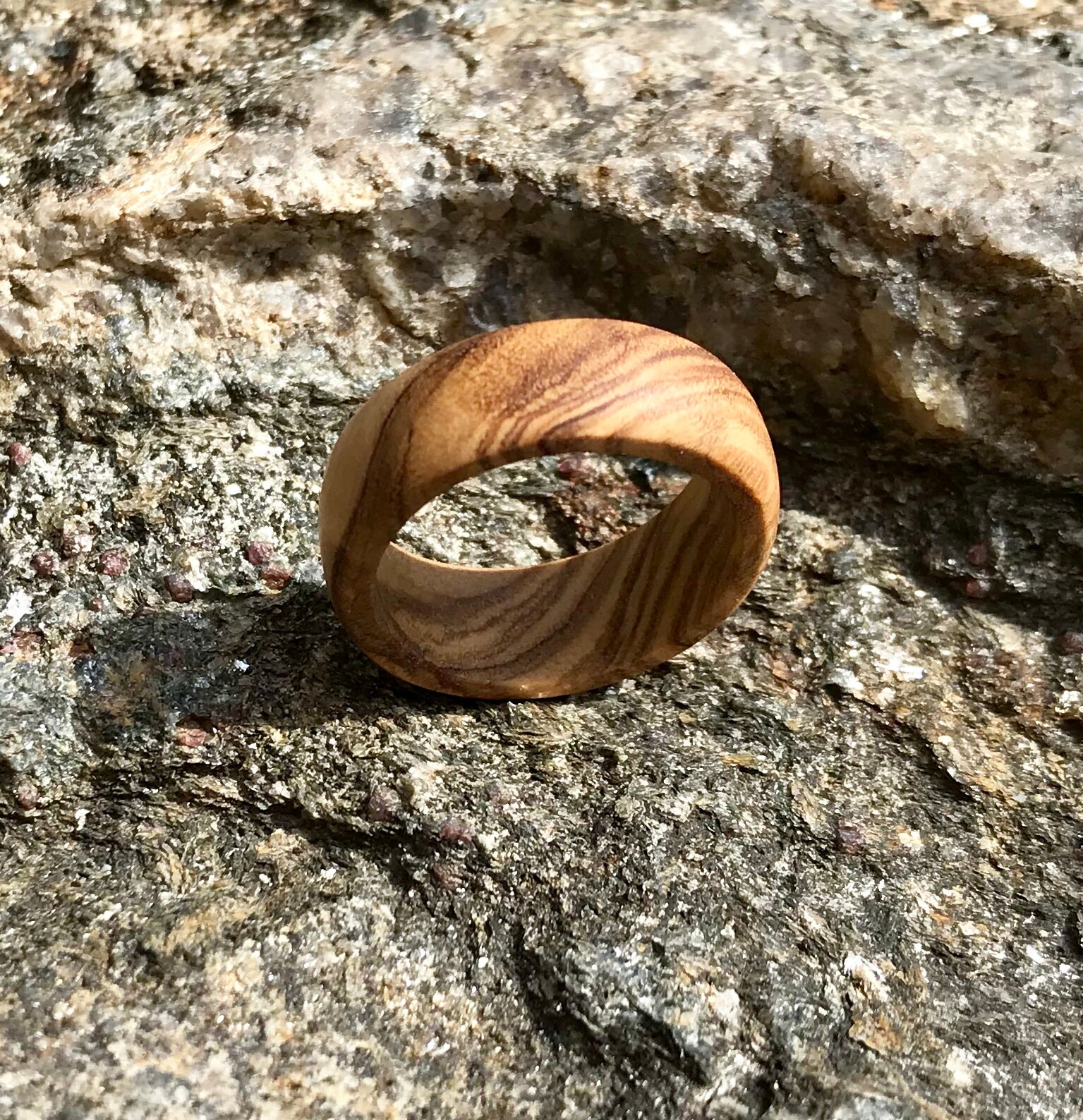 Bethlehem olive wood ringsize 6 1/2 olive wood ringhandmade Etsy