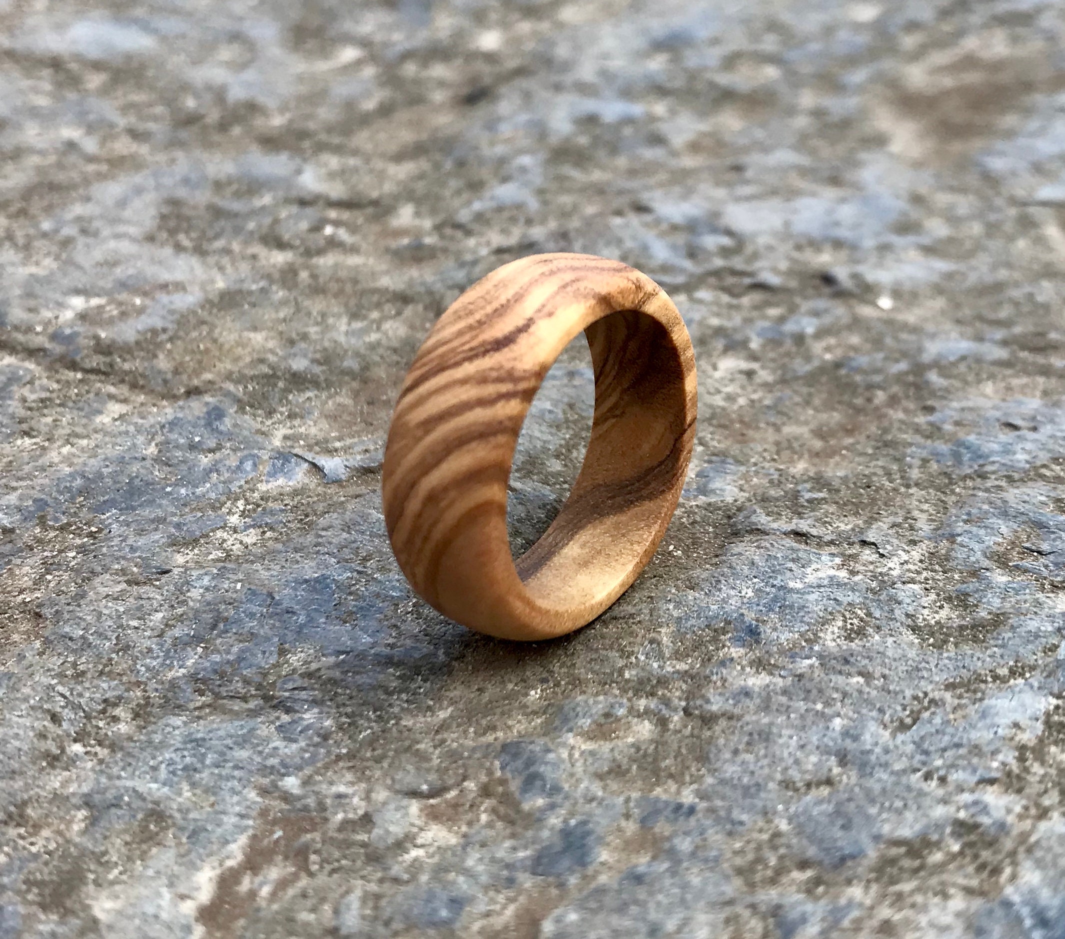 Bethlehem olive wood ringsize 6 1/2 olive wood ringhandmade Etsy