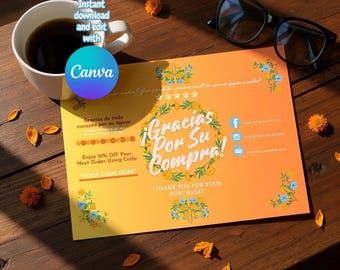 Gracias Por Su Compra- Bright & Colorful "Thank You For Your Purchase" Business Template