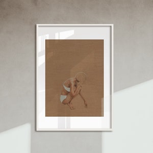Ciaölubna1 - POSTER hohe Qualität /// minimale realistische Reproduktion, figurativer Kunstdruck, für ein modernes Interieur