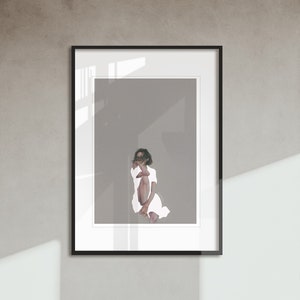 Beach 3 - POSTER high quality /// minimal realistische Illustration, Reproduktion, figurativer Kunstdruck für ein modernes Interieur