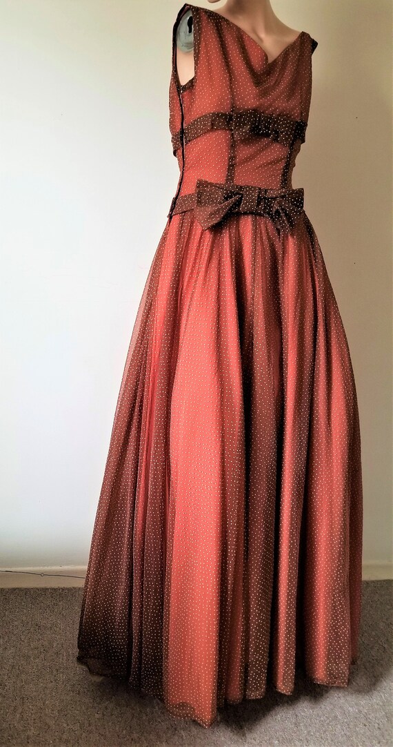 Vintage 1960's Women's Evening Gown Formal Dress … - image 2