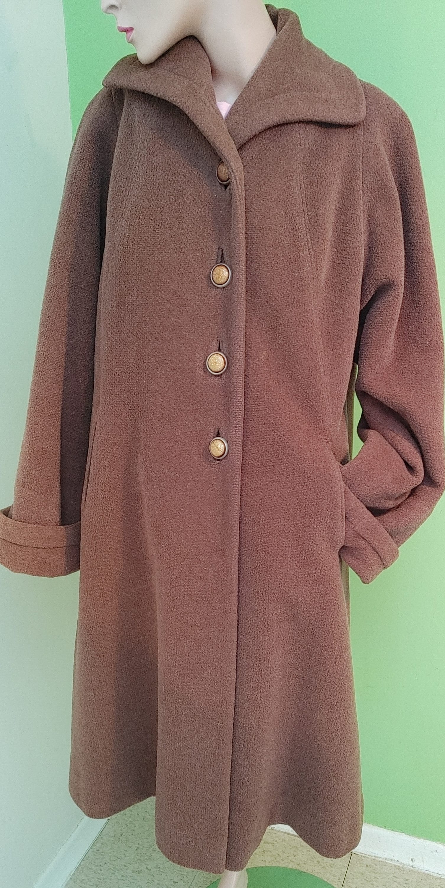 ジャケット・アウター Boudoir 50s- Brown Wool Swing Coat Boudoir 50s- Brown Wool Swing Coat