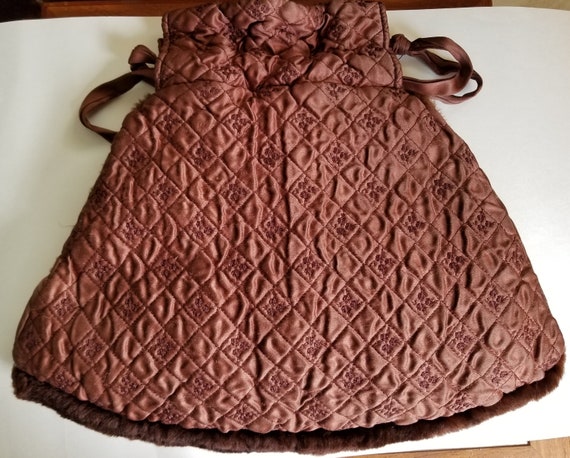 Vintage 1940's 50's Muff Purse  40s Combo Quilted… - image 2