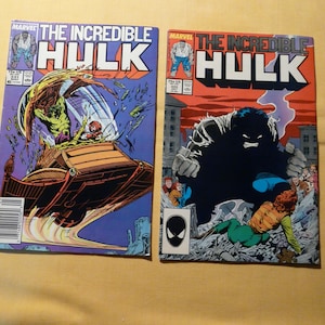 Two comics magazine  the incredible HULK