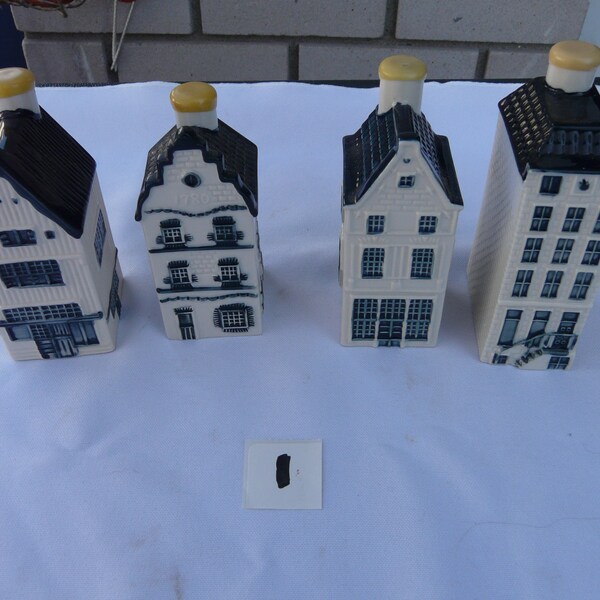 Lot of 4 KLM houses Blue DElf't buisness class