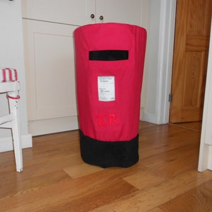 Kitchen Stool Postbox Cover. Childs Dual Purpose Role-Playing Fabric Letterbox.Kitchen Bin Cover. Tablecloth Pilllarbox