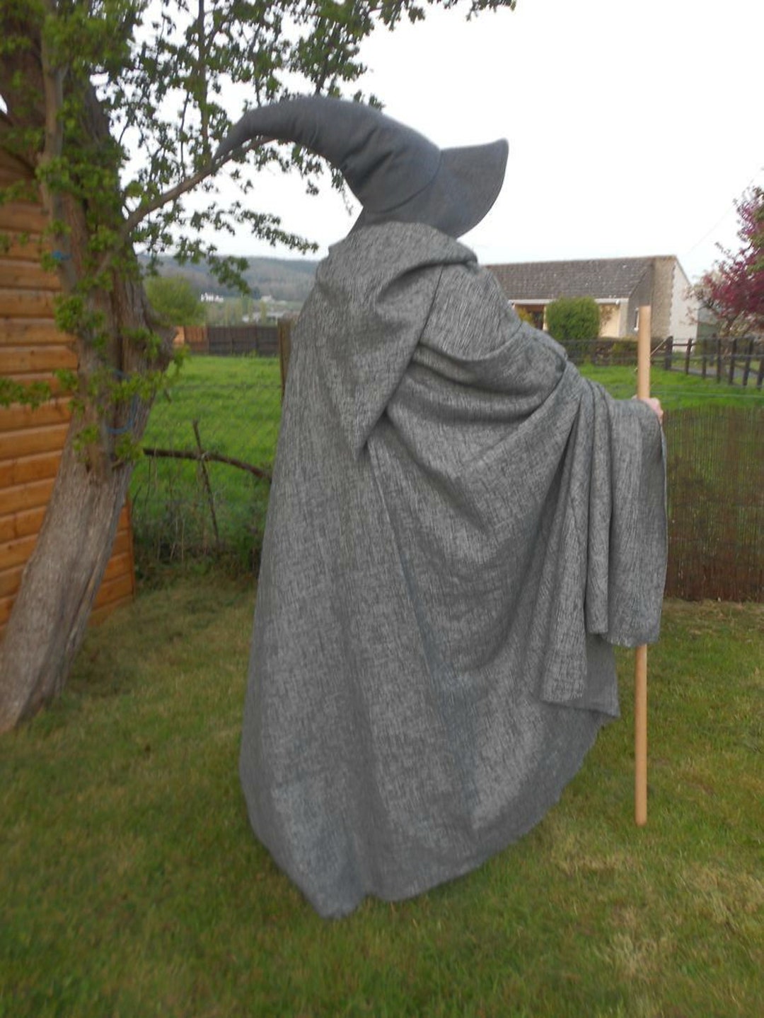Gandalf Cloak. Grey Boucle Weave Cloak. LOTR Cosplay Etsy