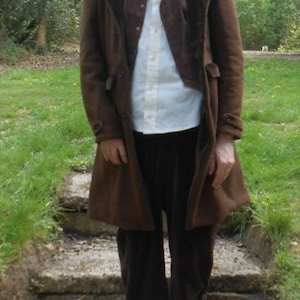 Frodo Baggins Travelling Coat. Herringbone Tweed with Velvet Collar Coat. LOTR Cosplay. image 8