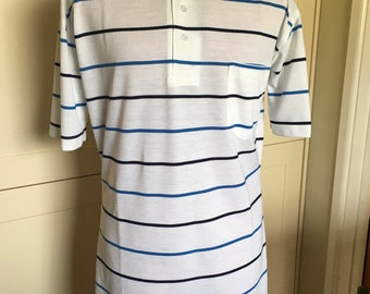 Margot Tenenbaum-Style Striped Polo Dress. Blue Striped Tennis Dress.