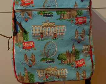 IN STOCK Canvas Backpack in Cath Kidston fabric