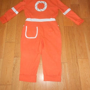 Chell Jumpsuit. Orange Boilersuit. Chell Portal Cosplay - Etsy UK