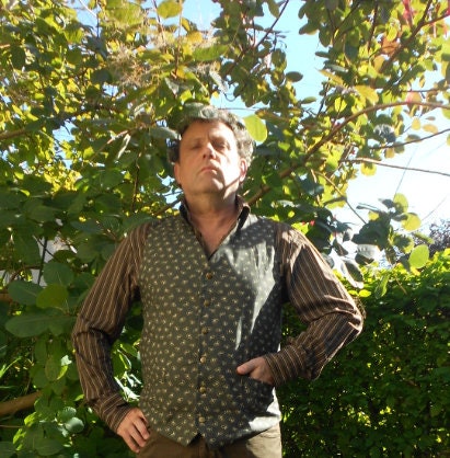 Image of Sirius Black Style Waistcoat. Dark Brown Cotton