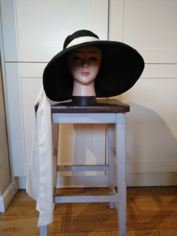 IN STOCK Audrey Hepburn-style Hat. Chapeu Du Matin. Black Hat With Cream  Scarf. Ascot Hat. Kentucky Derby Hat. Breakfast at Tiffany's. -  Canada