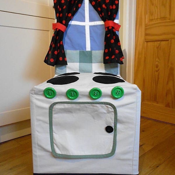 Chair Cover/Play Oven. Cooker Slipcover.  Pretend Play Cover. Made to Measure Kitchen Chair Cover.