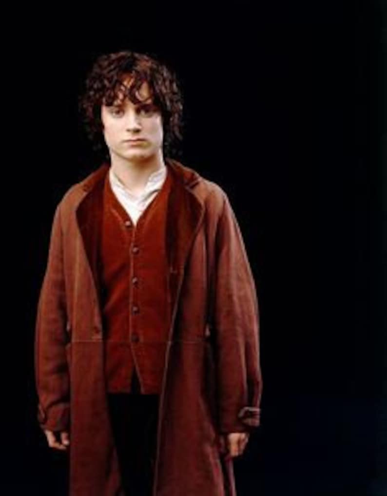 Frodo Baggins Travelling Coat. Herringbone Tweed with Velvet Collar Coat. LOTR Cosplay. image 10