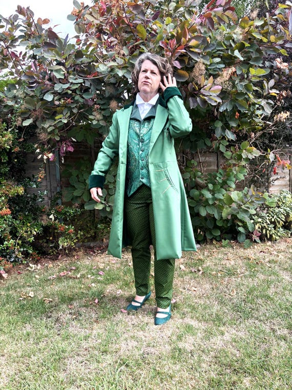 Wizard of Oz Emerald Green Wool Frockcoat. - Etsy