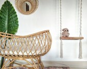Rattan mirror sun sunbeam boho decor wall matching bassinet deco baby room