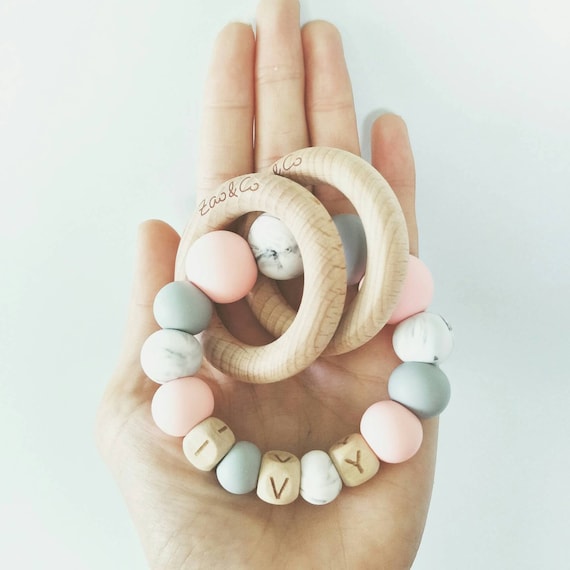 personalised teething ring