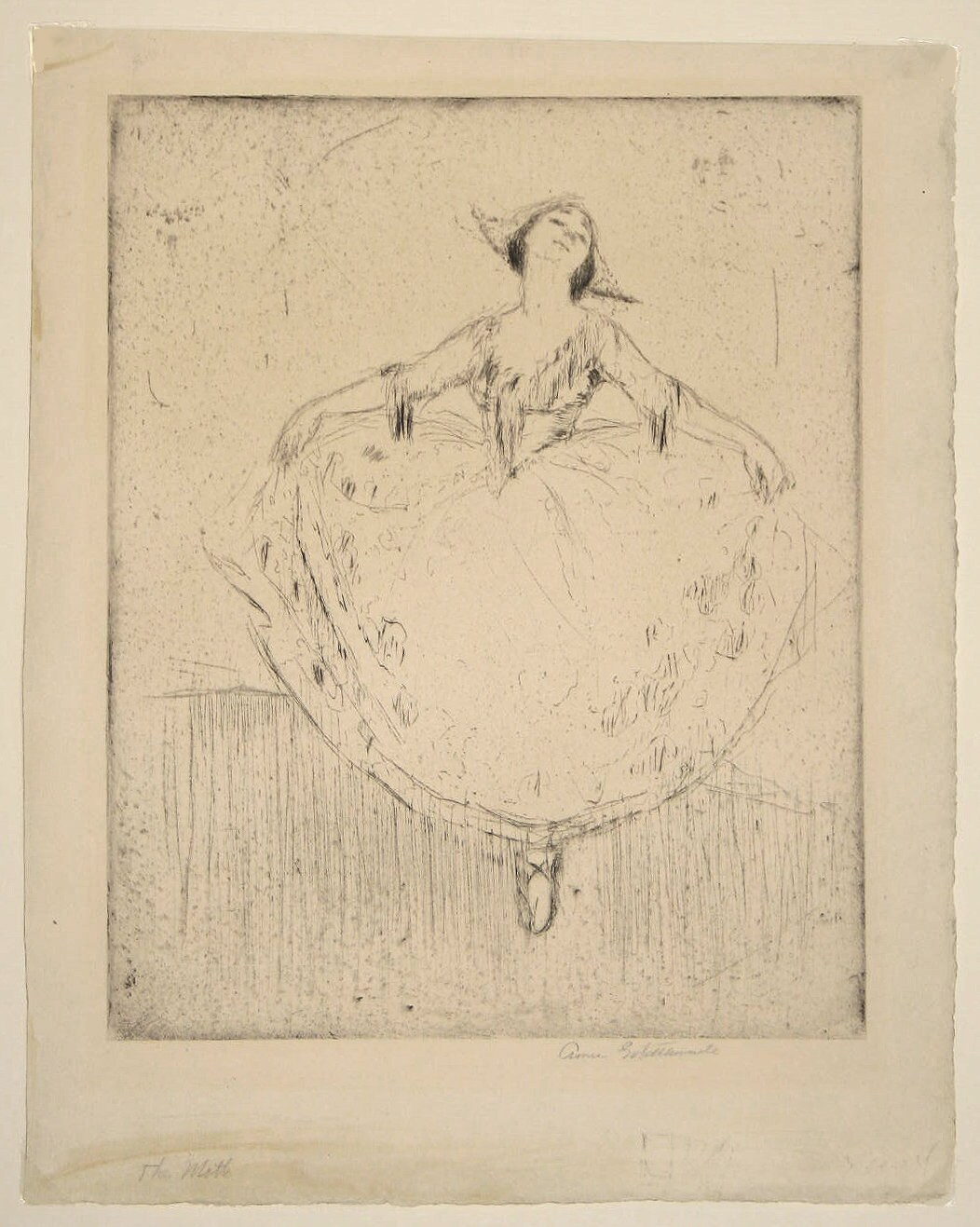Anne Goldthwaite Beautiful Original Pencil Signed Etching Dance Ballet