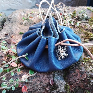 Leather pouch, Draw string pouch, Medicine pouch, little purse, draw string bag, money pouch, crystal pouch, Gift bag