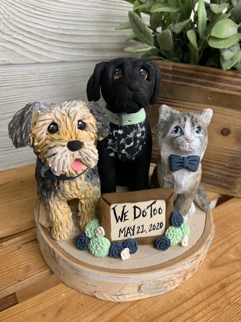 Custom Cake Topper Dog Cake Topper Grooms Cake Custom Dog | Etsy