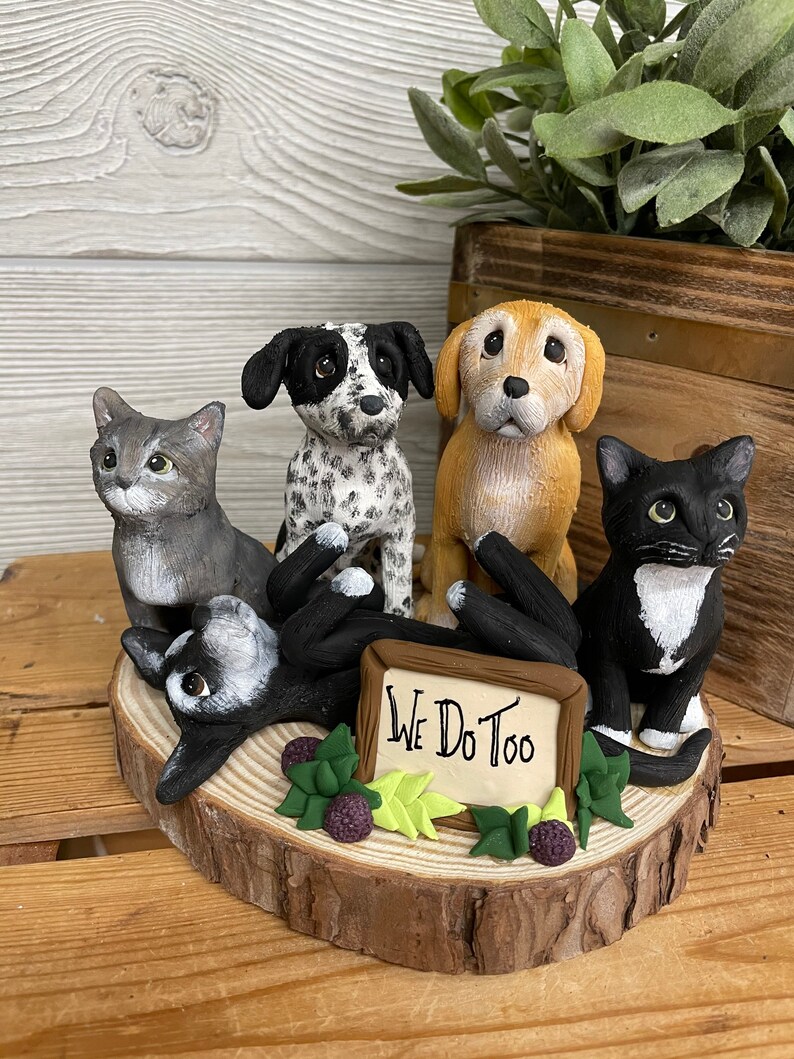 Custom cake topper 5 pet cake topper Etsy