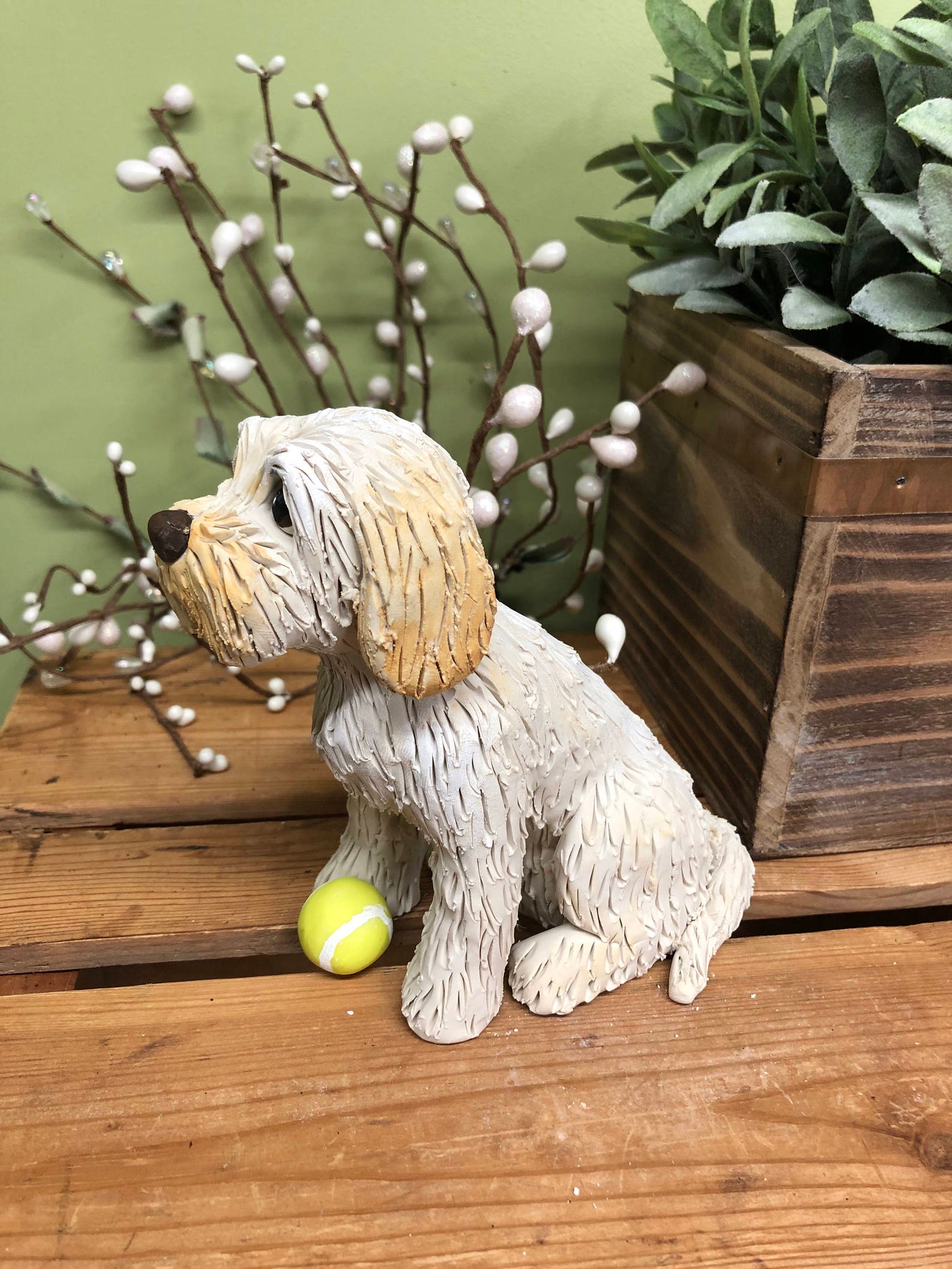 Golden Doodle Sculpture Dog Sculpture Golden Doodle Dog Etsy