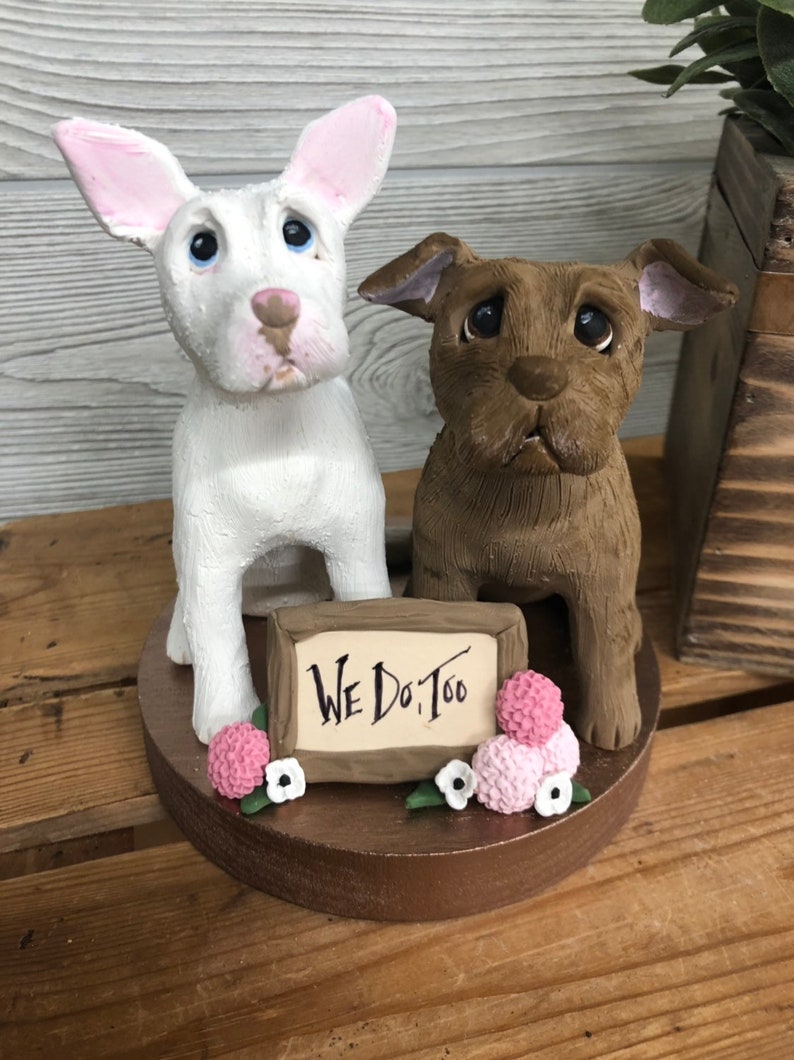 Custom Cake Topper Dog Cake Topper Grooms Cake Custom Dog | Etsy