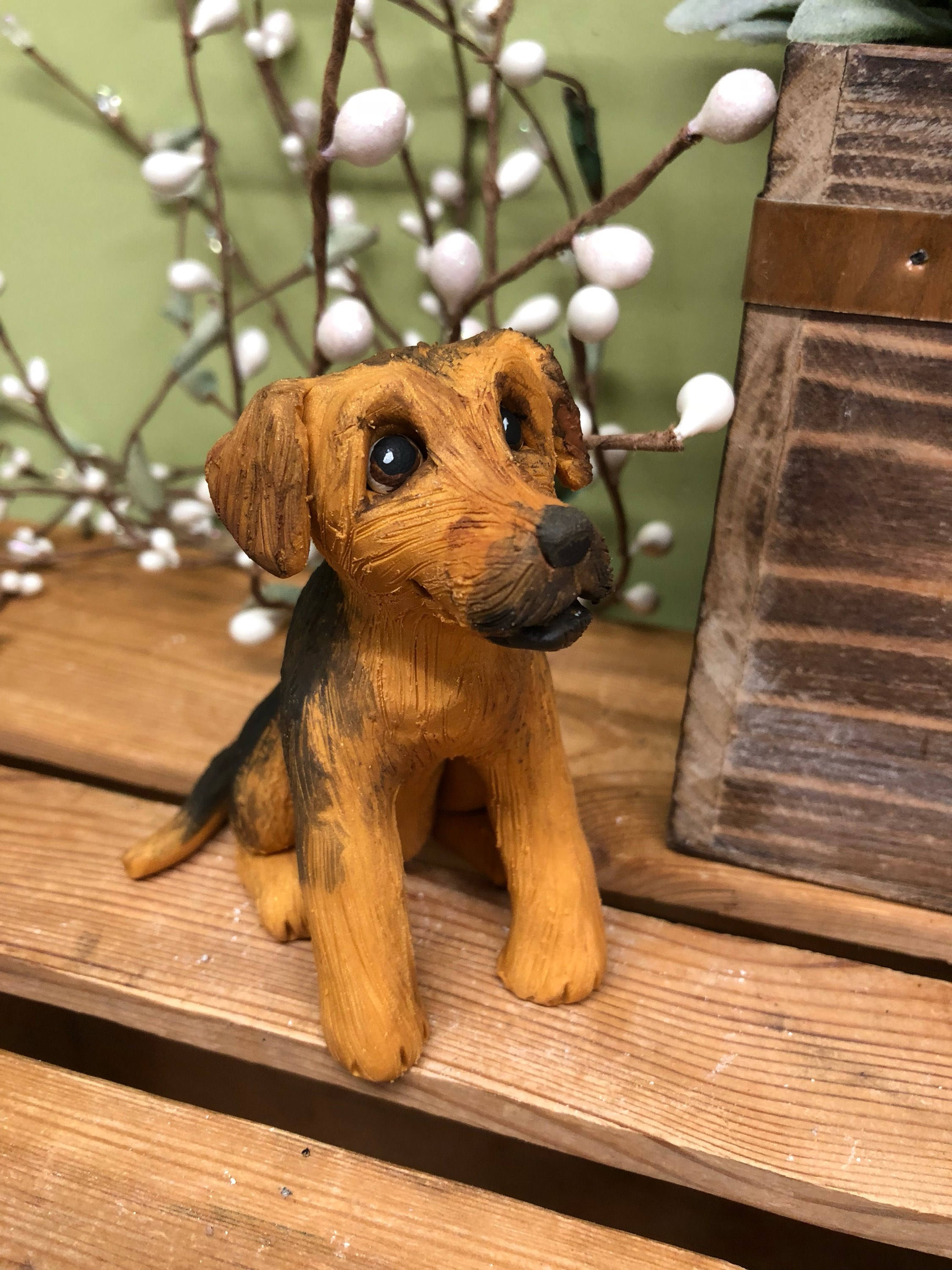 Custom Dog Ornament Clay9 Mini Custom Dog Sculpture Dog Etsy