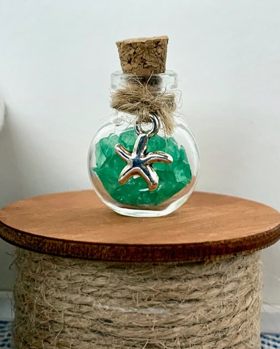 Blue Sea Glass Bottle*Starfish Bottle*Hand Painted*Coastal Decor*Beach House*Blue Sea Glass*Seashells*Ocean in a Bottle*Coastal Home Decor Blue Sea Glass Bottle*Starfish Bottle*Hand Painted*Coastal Decor*Beach House*Blue Sea Glass*Seashells*Ocean in a Bottle*Coastal Home Decor
