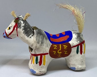 Japanese Folk Art — Papier Mache — White horse