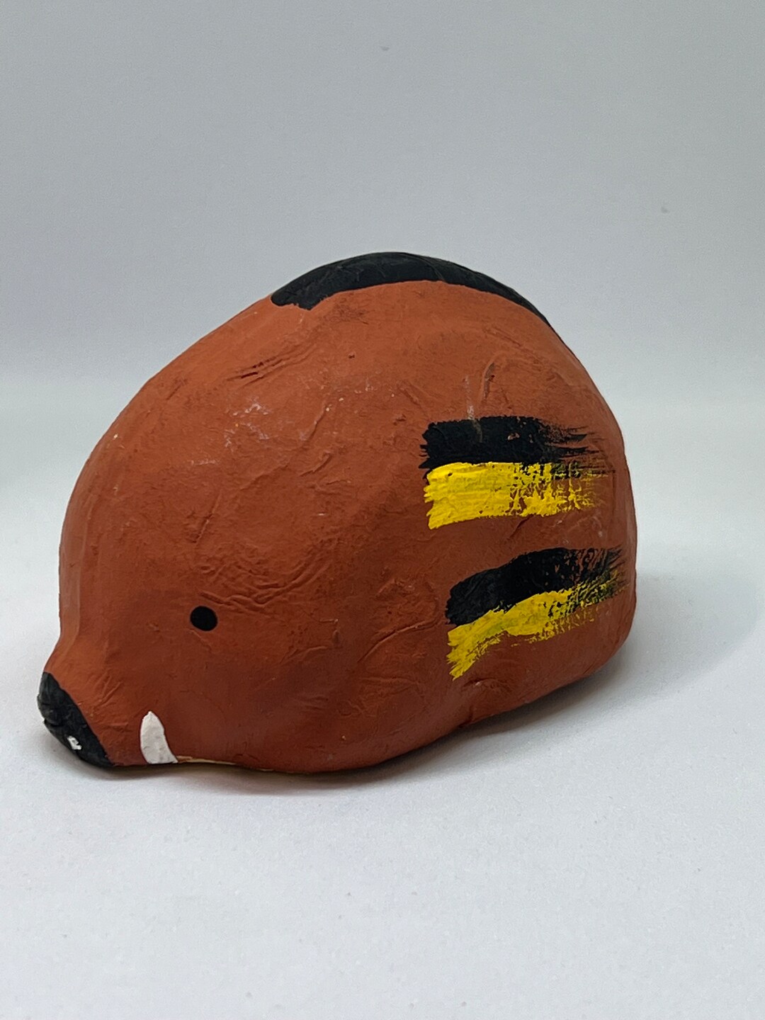 Japanese Folk Art Papier Mache brown Pig/boar Etsy