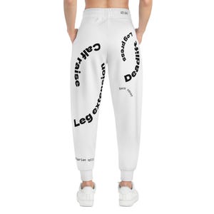 Athletic Joggers with Motivational Fitness Quotes, Gym Wear, Sports Pants, Workout Joggers, Casual Athleisure
