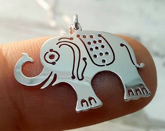 Elephant Necklace - Elephant jewelry - Elephant gifts