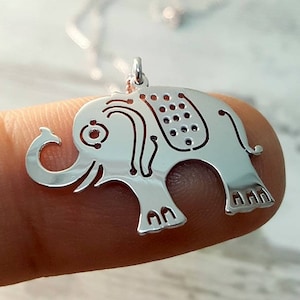 Elephant Necklace - Elephant jewelry - Elephant gifts
