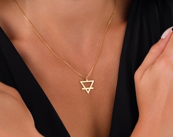 Sterling Silver Alchemy Element Necklace: Earth, Air, Fire, Water