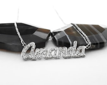 Personalized Name Necklace - Custom Name Necklace - Christmas Gifts - Bridesmaids Gifts - Personalized Jewelry