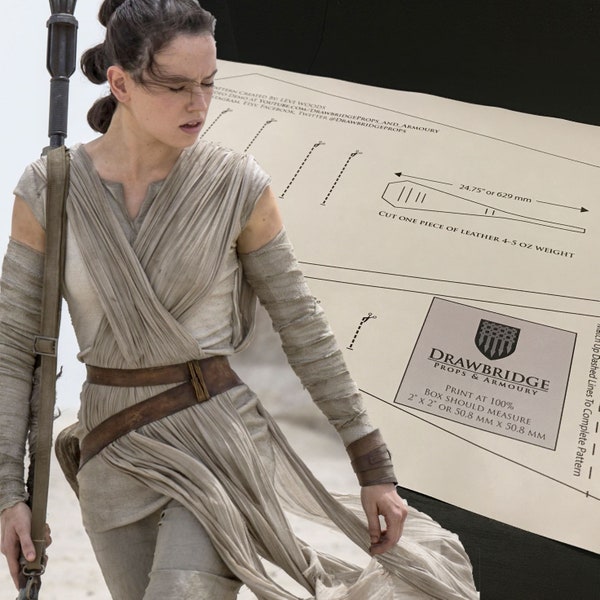 Rey's Leather Bracer/Cuff Pattern – Star Wars – Cosplay Costume *** DIY Digital Pattern***