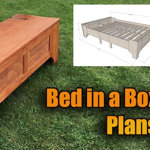 Medieval Bed in a Box Plans: Woodworking Blueprints, DIY Project