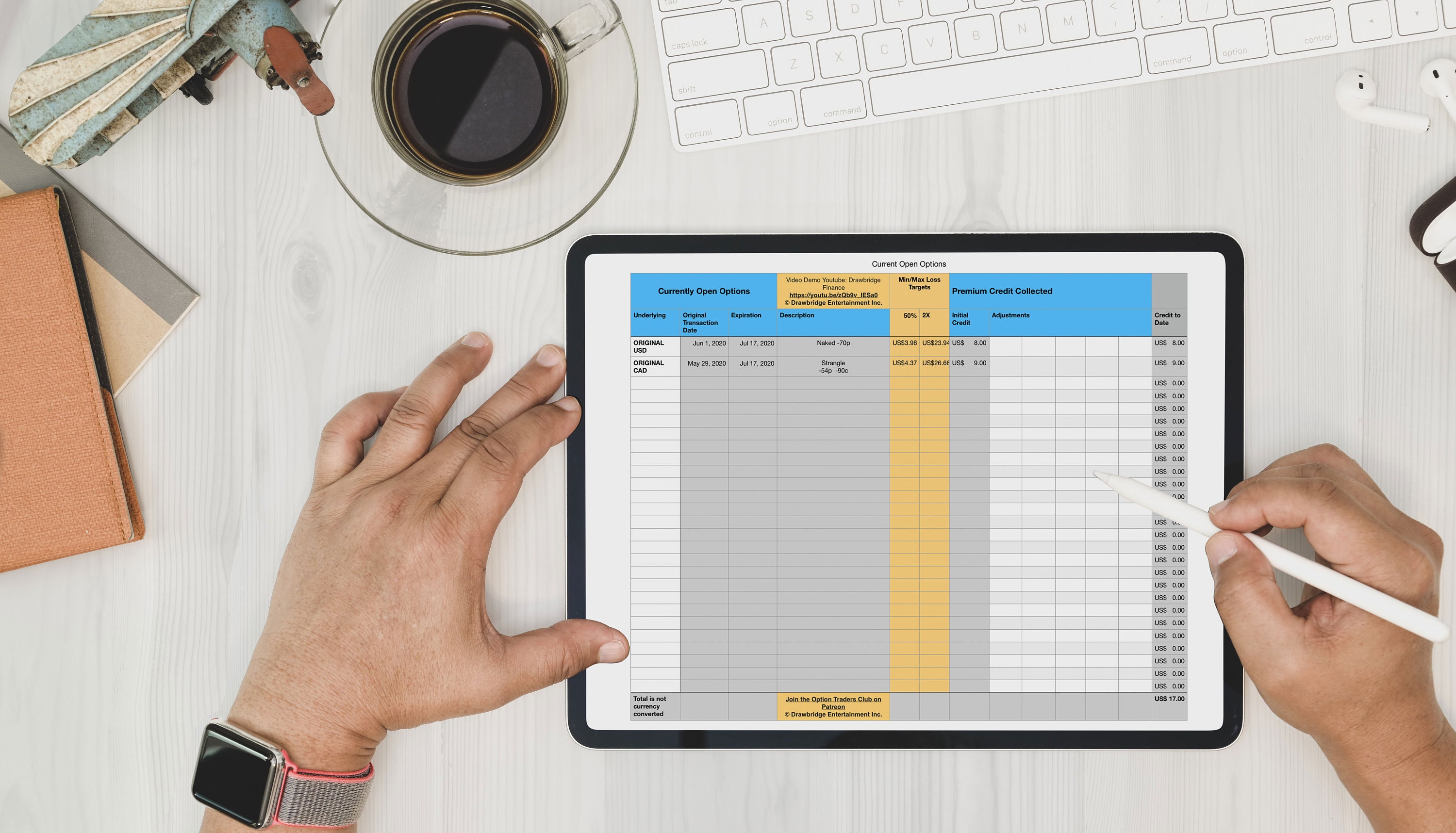 Quick Option Calculator and Currently Open Options Tracking | Etsy