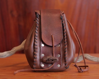 Leather Drawstring Pouch *** DIY Digital Pattern***