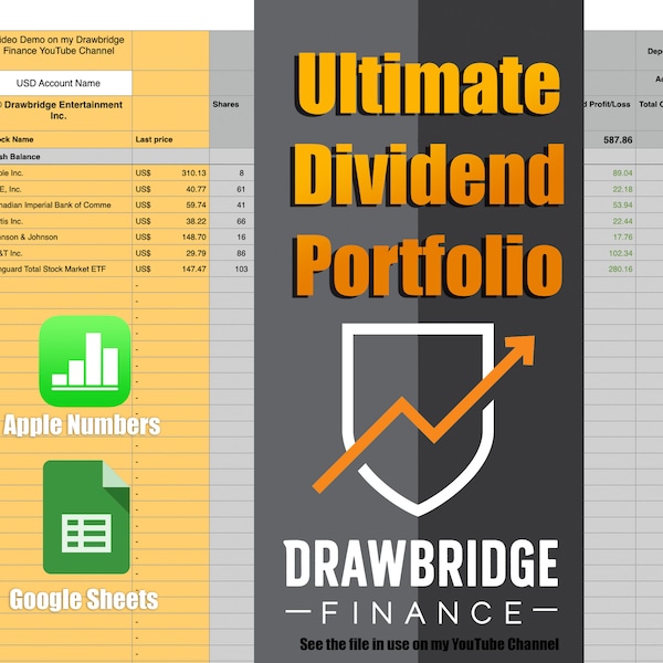 Ultimate Dividend Portfolio Tracking Spreadsheet