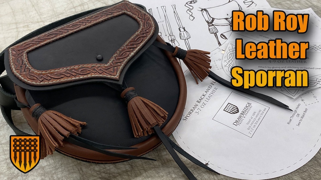 Leather Rob Roy Sporran *** DIY Pattern*** - Etsy