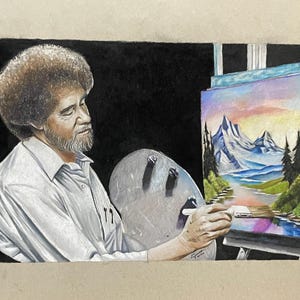 Bob Ross portrait