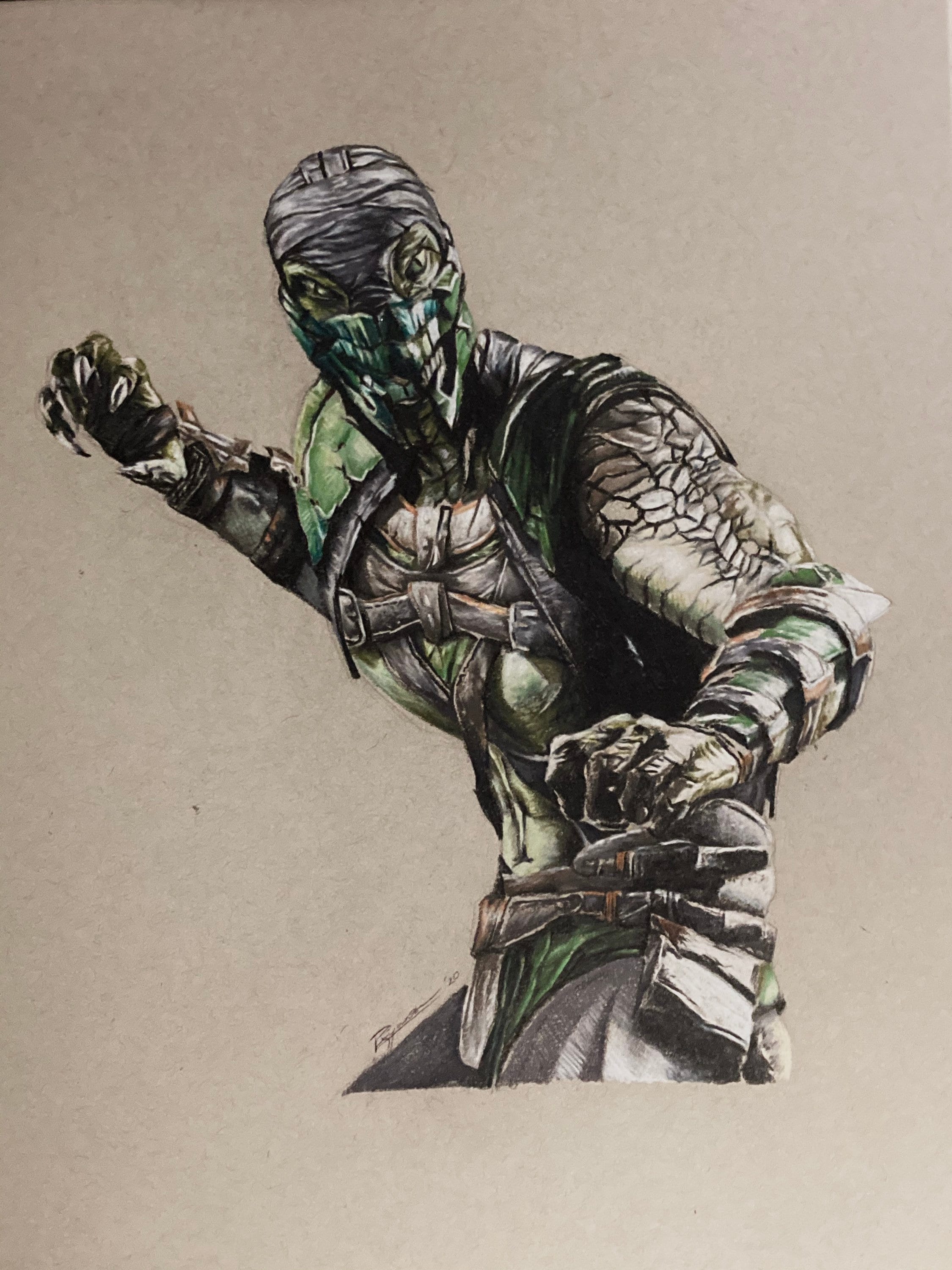 Reptile MK11 Original Fanart - Etsy