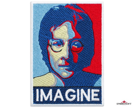 The Beatles Patch John Lennon Music Band Rock Logo Embroidered Iron On Patches