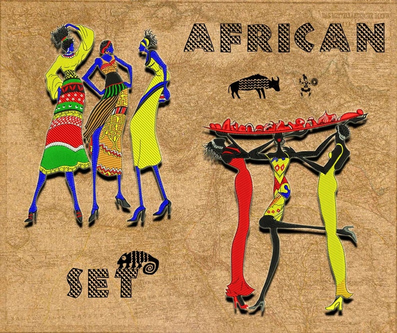 African embroidery designs pack 1 collection of 3  etsy African embroidery designs pack 1 collection of 3  etsy